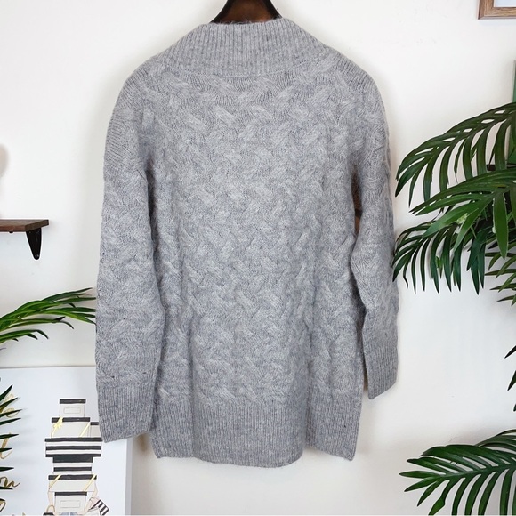 J.ing Jennie Oversize Grey Cable Knit Chunky Cardigan Sweater NWT One Size - Picture 10 of 10